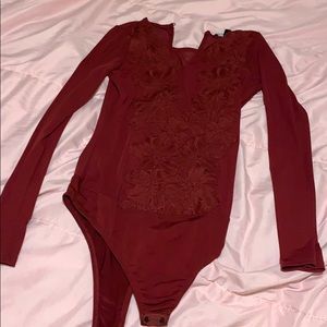 Long sleeve red shirt